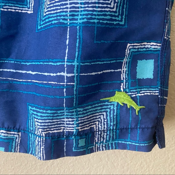 Tommy Bahama Relax Board Pattern Swim Trunk Shorts Size 32 - Picture 3 of 5